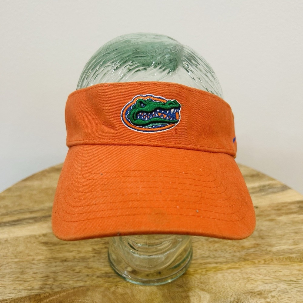 Vintage Y2K Florida Gators Nike Team Visor Hat Just Do It Orange NCAA Strapback